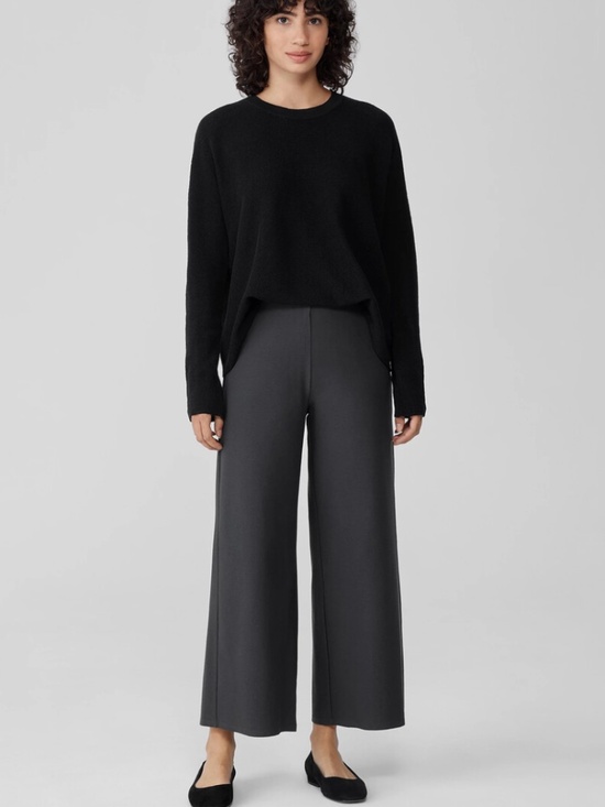 Eileen Fisher Pants - Eileen Fisher Washable Stretch Crepe Wide-Leg Pant Size L